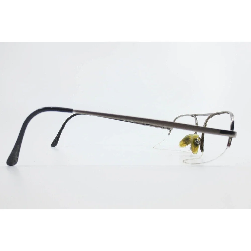 Altair Eyewear Model 245 Aviator Eyeglass Frames Gunmetal Gray 58-17-145